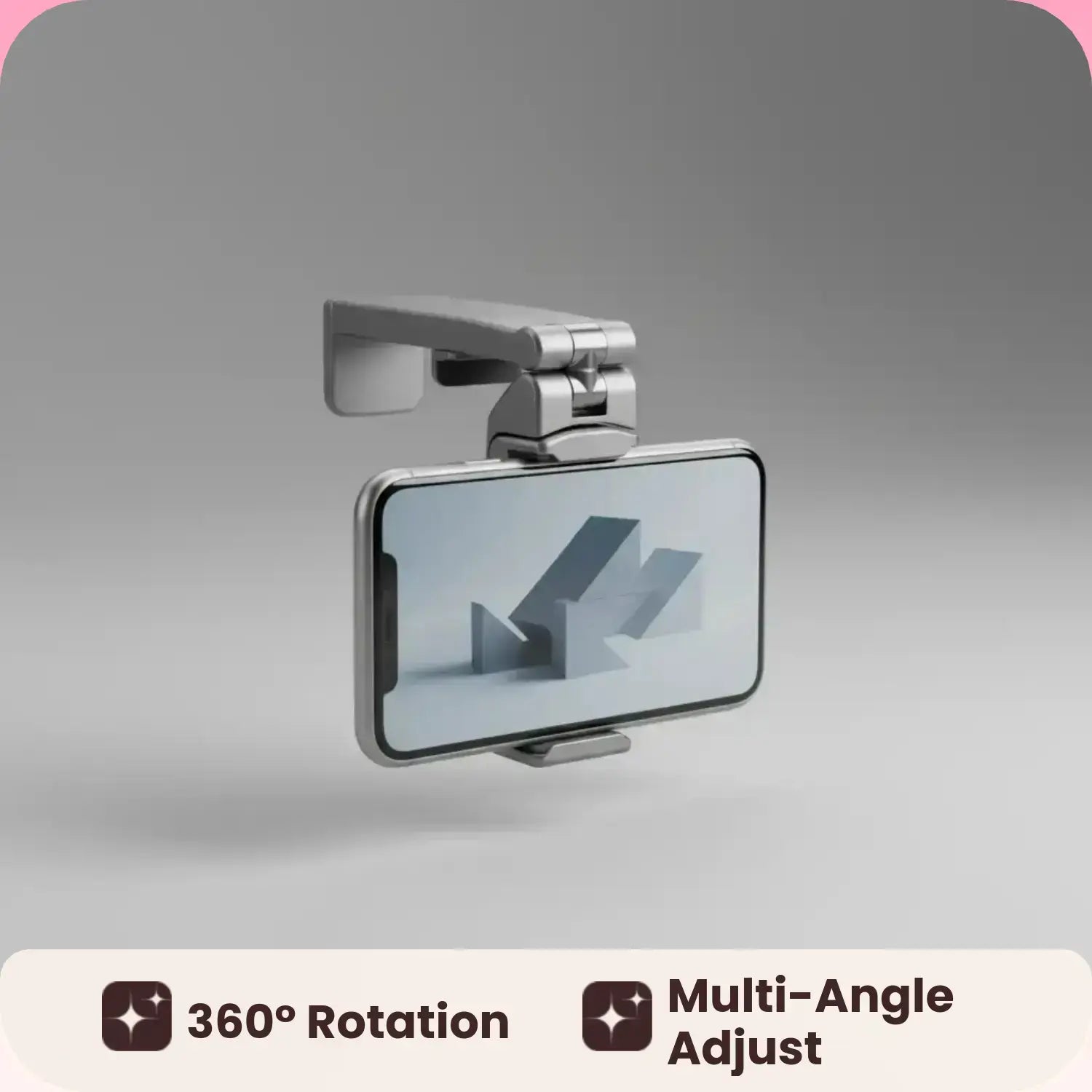 360 Degree Rotatable Multipurpose Phone Holder, Phone Mount, Smartphone Holder, Cell Phone Holder, 1 Count Universal Multi-Angle Adjustable Airplane Phone Rack for Flying Traveling, Business Trip