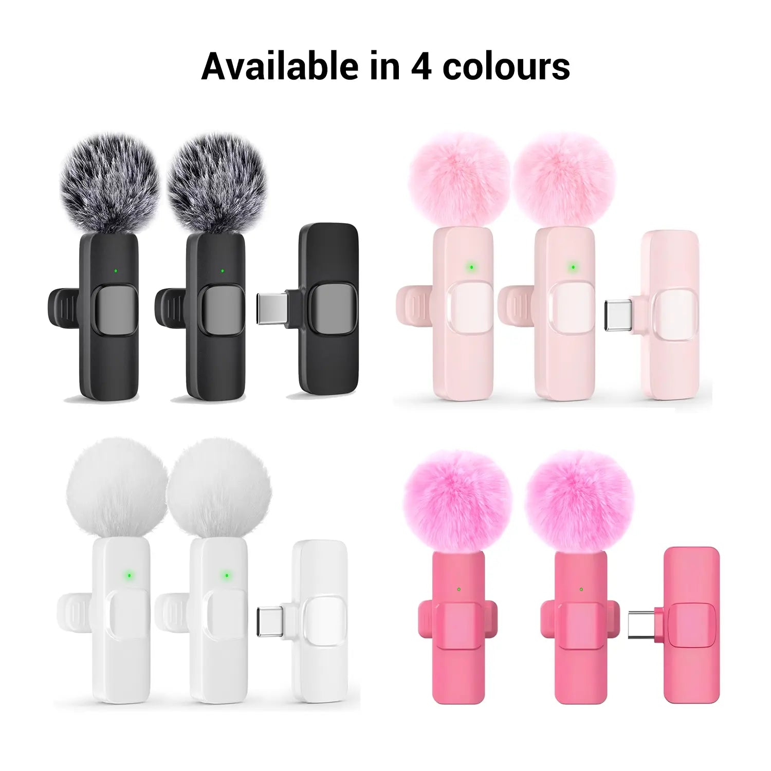 Wireless Mini Lavalier Microphone for Iphone Ipad Android - Intelligent Noise Cancelling, Plug & Play, Lightning Adapter, Lapel Mic for TIKTOK, Video Recording, Vlog, Live Streaming #GLOBAL PICKS