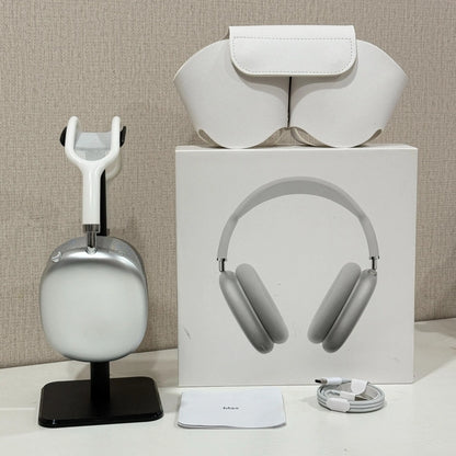 Premium MAXPRO5 MAX Over-Ear Bluetooth Headphones Magnetic Detachable Ear Cups Luxury Silky Comfort Fit Hi-Fi Clear Audio Noise Isolation Complete Kit Protective Leather Case Type-C Charging Wire Trendy Fashion Headset for Daily Outfit Travel Vlog