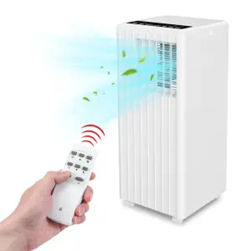 Garvee 14K/10K/8K BTU Fast & Quiet Cooling Portable Air Conditioner, 4‑In‑1 AC Unit with Dehumidifier & Fan, LED/LCD Display, Remote Control, 24H Timer, 4‑Way Swing, 360° Wheels & Window Kit for Bedroom Office Home