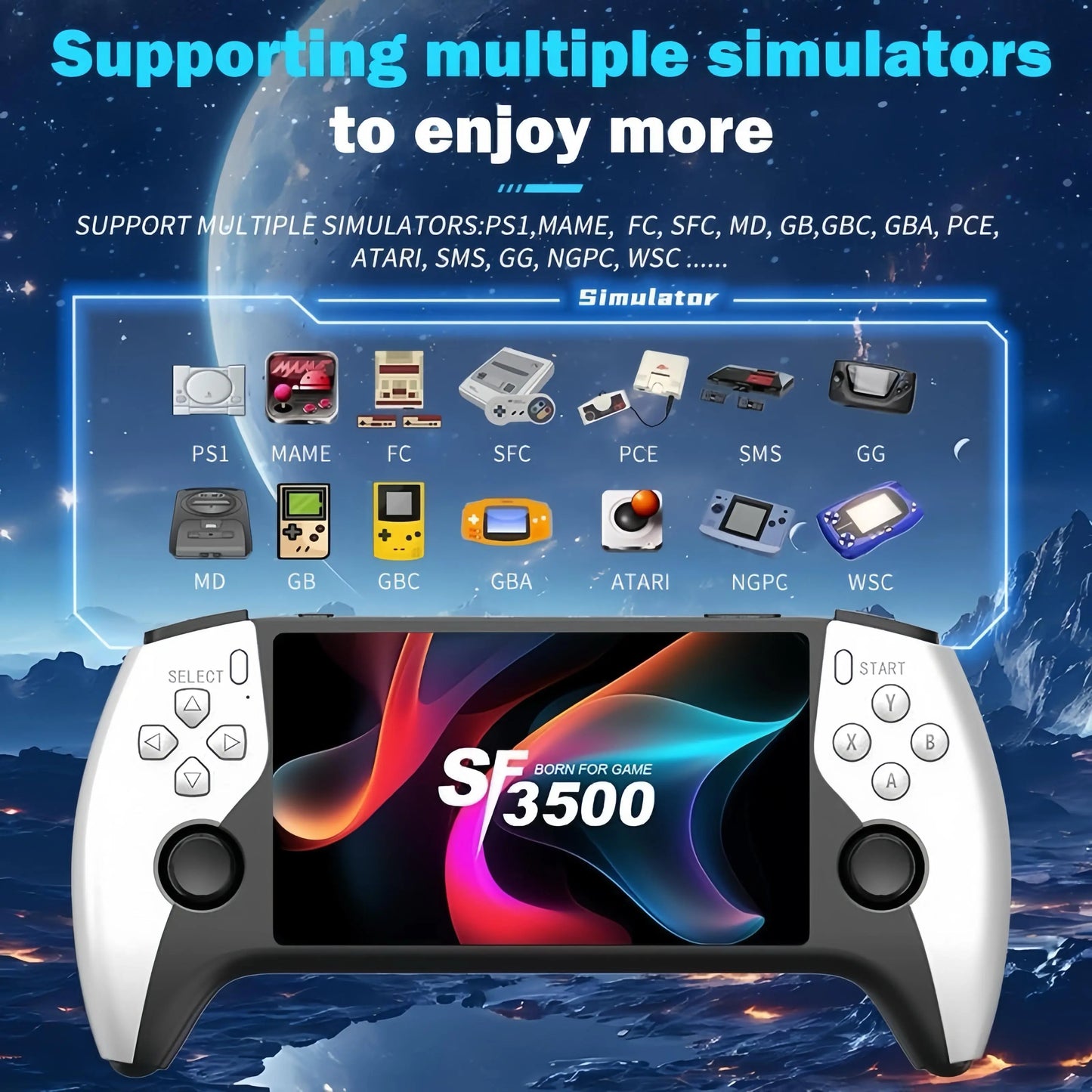 Portable Retro Handheld Game Console - Performance Boost: over 20,000 Games Built-In, Handheld Game Console with HD 5-Inch IPS Screen Classic Video Games Supports TV Connection,14 Emulators & 5-7Hour Battery Life #Weeklydeals #Summerwins #Dealsforyoudays