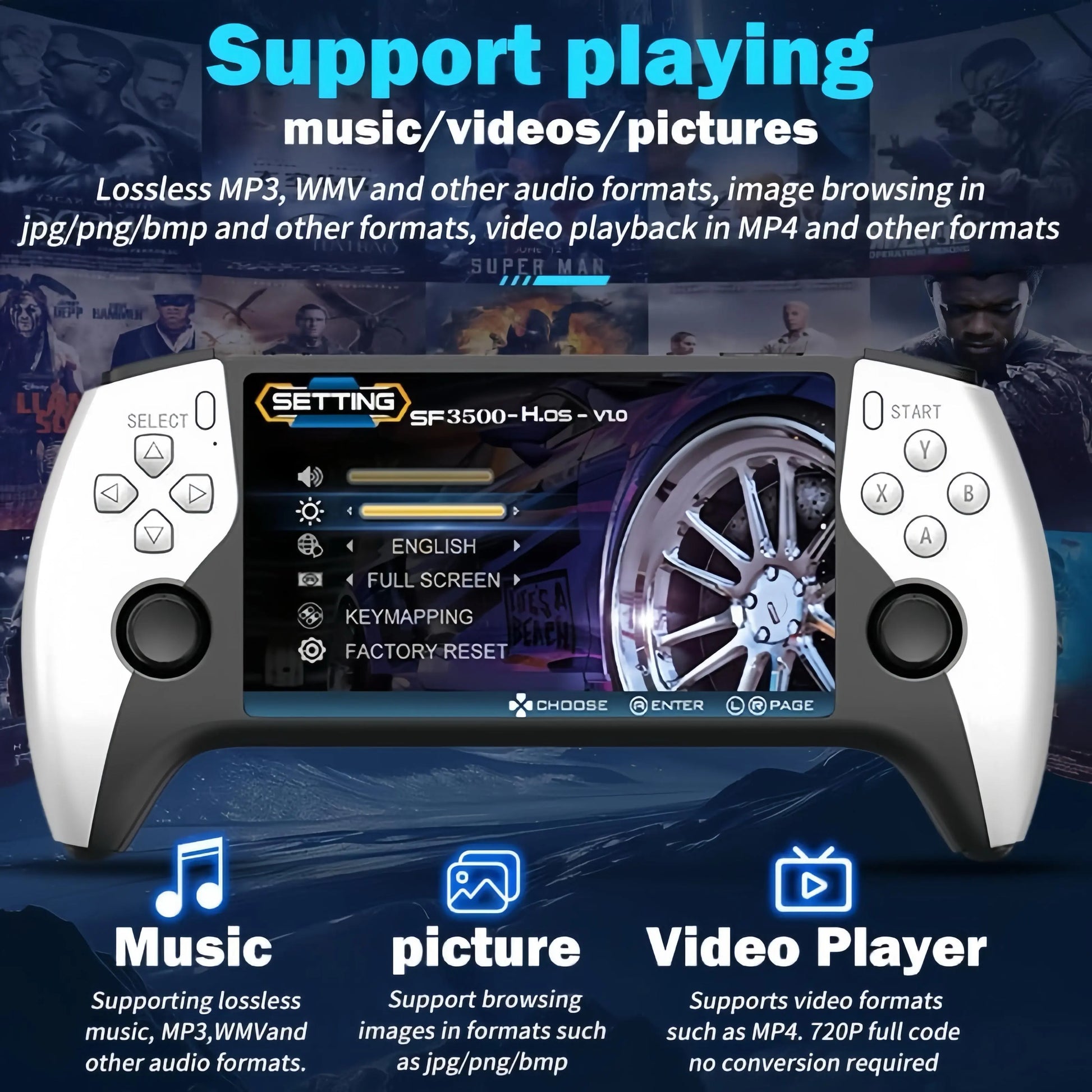 Portable Retro Handheld Game Console - Performance Boost: over 20,000 Games Built-In, Handheld Game Console with HD 5-Inch IPS Screen Classic Video Games Supports TV Connection,14 Emulators & 5-7Hour Battery Life #Weeklydeals #Summerwins #Dealsforyoudays