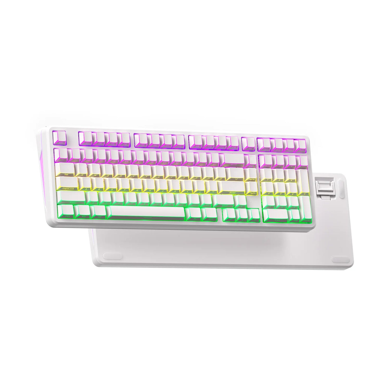 XVX M98 Tri-Mode Wireless Mechanical Keyboard with Number Pad, Bt5.0/2.4Ghz/Usb-C, Pre-Lubed Switches, Gasket Structure, Hot Swappable Custom Creamy Keyboard, 8000Mah, Gaming Keyboard, Office Keyboard, RGB Backlit