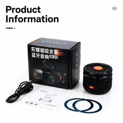 3-In-1 Fidget Bluetooth Speaker, Magnetic Phone Stand Speaker with 360° Rotation, RGB Light, HD Sound, Portable Wireless Phone Holder for Office, Gaming & Movies, Creative Gift Shower Wearable