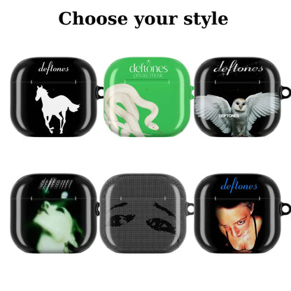 Deft0Nes Album Airpods Case - Gothic Grunge Y2K Emo Cover for Airpods 1-4 and Airpods Pro Case, Shockproof Protective Sleeve for Airpods