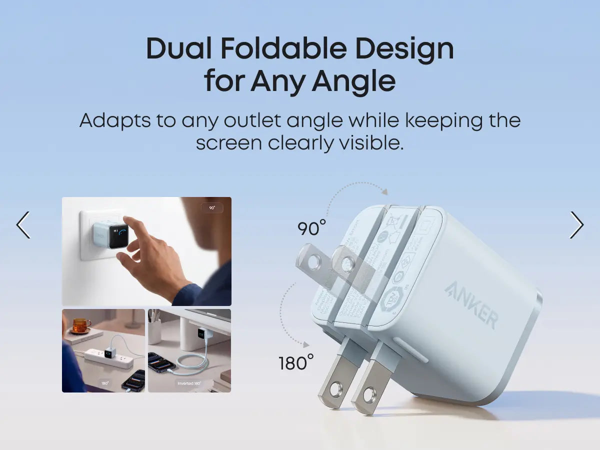 【Perfect Charger for Iphone】Anker 45W Fast Charging USBC Charger with LED Display, Fast Charging Block for Iphone 17/16/15 Series, Macbook, Apple , Safe & Compact Power Adapter for Apple Devices,Summerwins,Fathersdaygift，#Dealsforyoudays