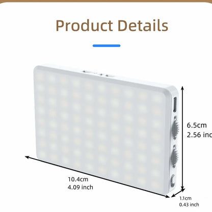 Portable Selfie Light, Phone Rechargeable Fill Light with Front Clip & 3 Adjustable Color Temperature Modes, Rotatable LED Light for Daily Live Streaming Makeup, Gift, Led Selfie Accessories, Cell Phone Light, Led Smartphone Light