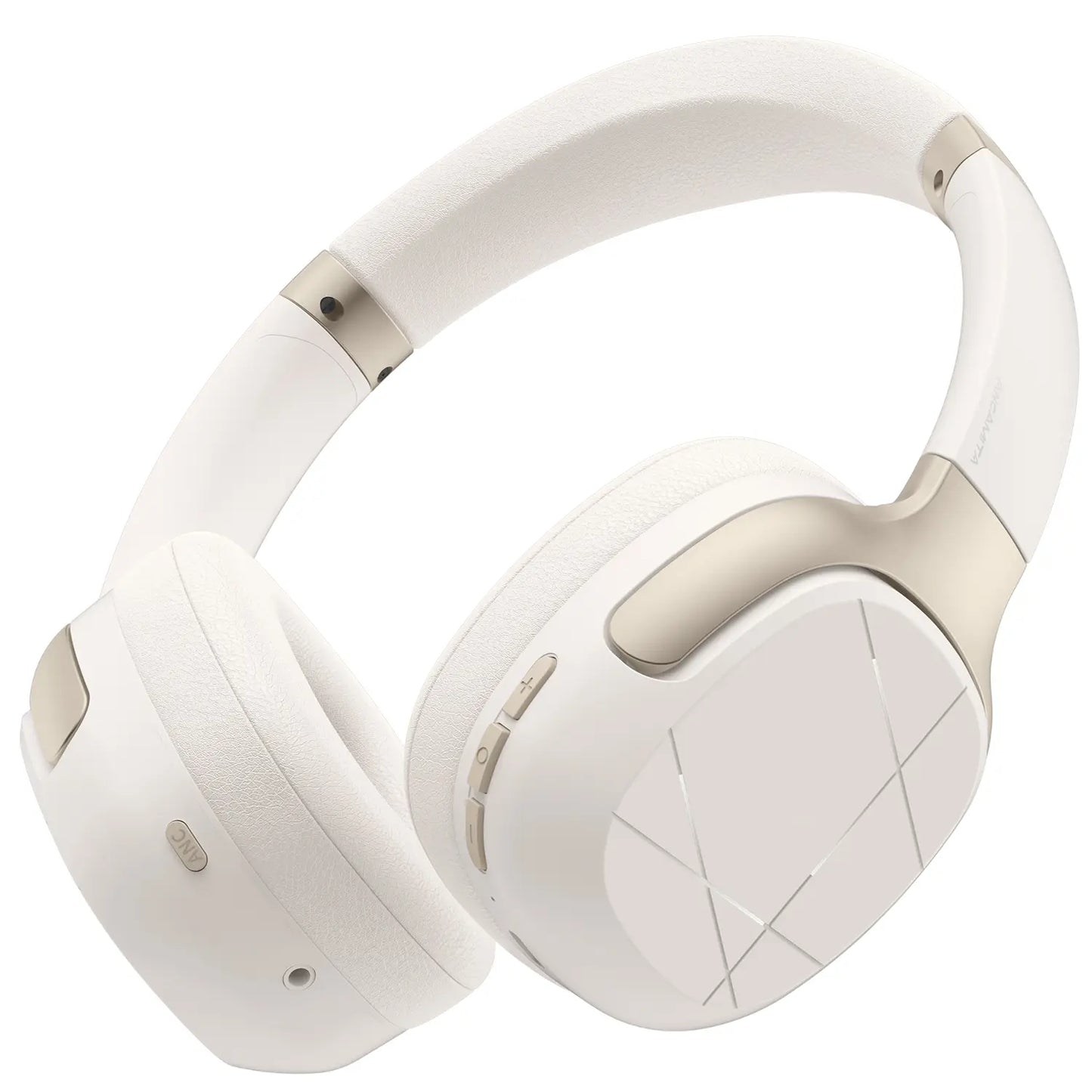 【US】ANCAMITA Hybrid Active Noise Cancelling Over-Ear Wireless Bluetooth Headphones – 50H Playtime, Foldable Design, Deep Bass, App EQ, Transparency Mode