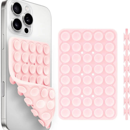 Silicone Suction Cup Phone Stand, Smartphone Adhesive Holder, Mobile Phone Holder, Secure Phone Holder, Octobuddy Suction Phone Mount, Phone Suction Pad, Phone Grip, Cell Phone Mounts, Durable and Safe Design