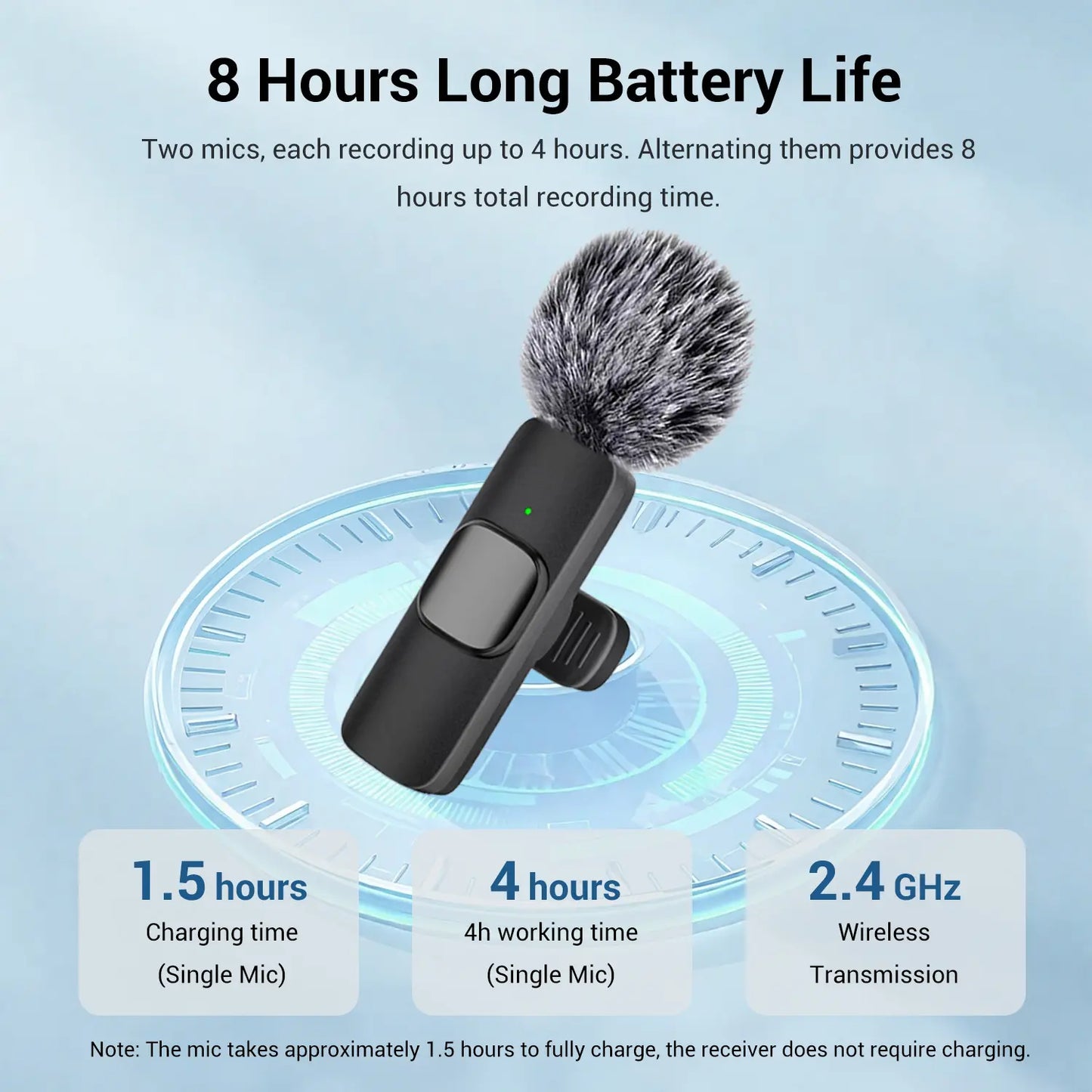 Wireless Mini Lavalier Microphone for Iphone Ipad Android - Intelligent Noise Cancelling, Plug & Play, Lightning Adapter, Lapel Mic for TIKTOK, Video Recording, Vlog, Live Streaming #GLOBAL PICKS