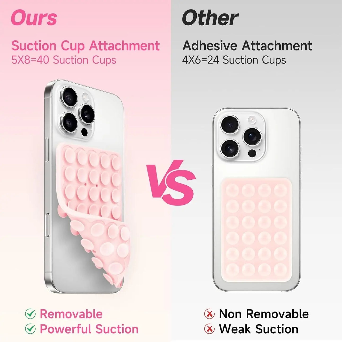Silicone Suction Cup Phone Stand, Smartphone Adhesive Holder, Mobile Phone Holder, Secure Phone Holder, Octobuddy Suction Phone Mount, Phone Suction Pad, Phone Grip, Cell Phone Mounts, Durable and Safe Design