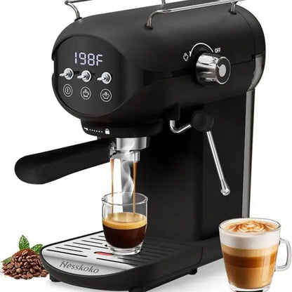Espresso Machine,Professional 20 Bar Espresso Maker,Cappuccino & Latte Coffee Maker with Steam Frother for Home