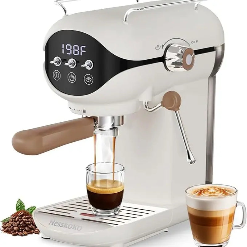 Espresso Machine,Professional 20 Bar Espresso Maker,Cappuccino & Latte Coffee Maker with Steam Frother for Home